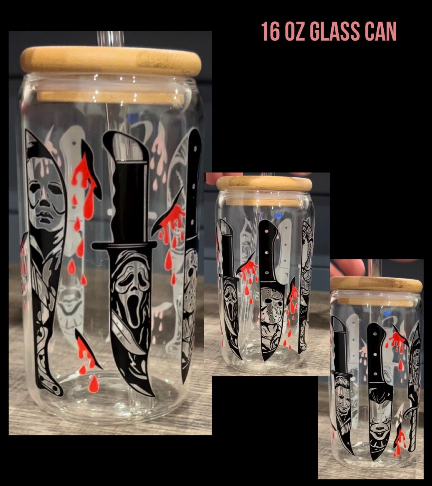 Killas UV Wrapped Glass Can- RTS Finished Product